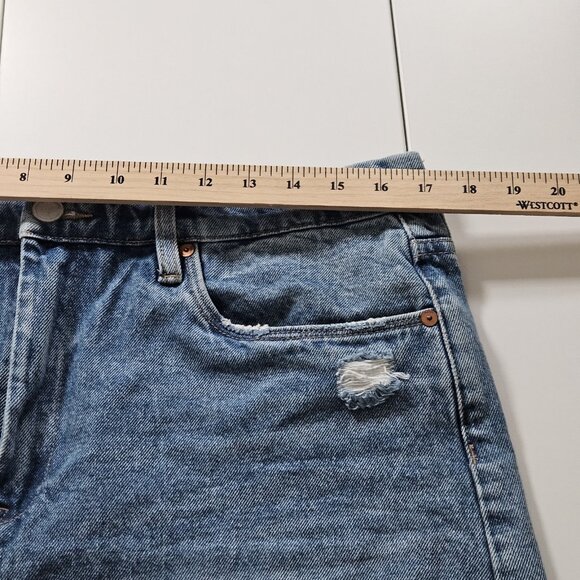 BLANKNYC Womens Short 32 Blue The Barrow High Rise Vintage Look Distressed Beach - Picture 5 of 15